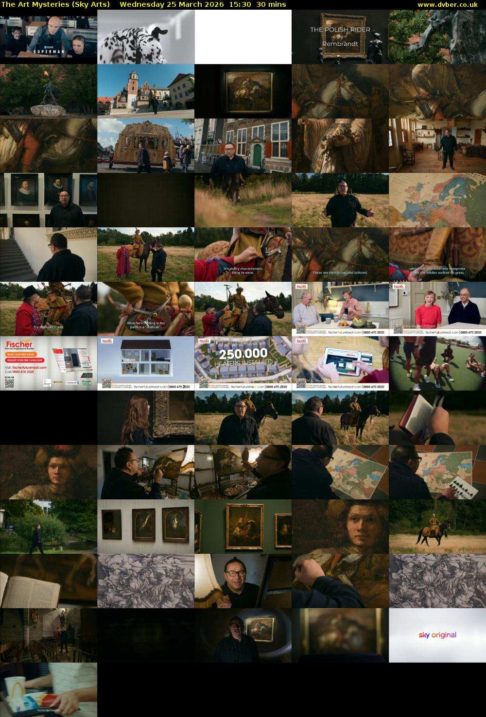 The Art Mysteries (Sky Arts) Wednesday 25 March 2026 15:30 - 16:00