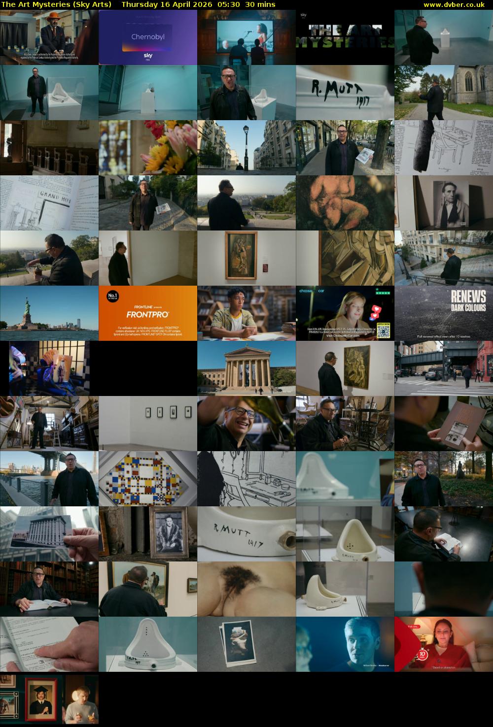 The Art Mysteries (Sky Arts) Thursday 16 April 2026 05:30 - 06:00