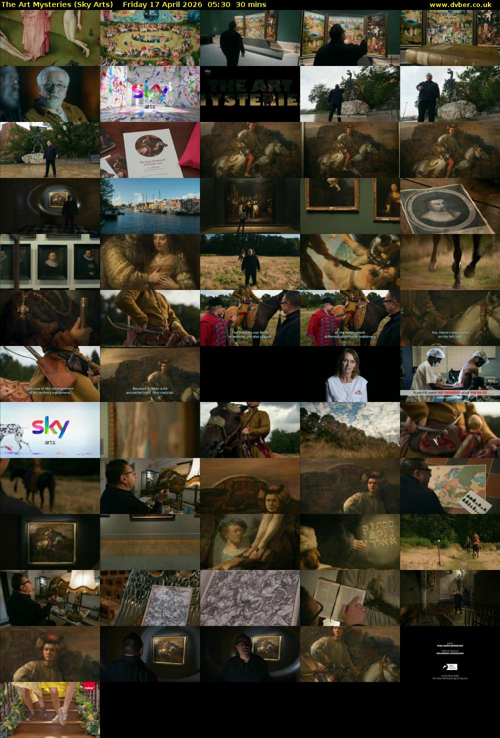 The Art Mysteries (Sky Arts) Friday 17 April 2026 05:30 - 06:00