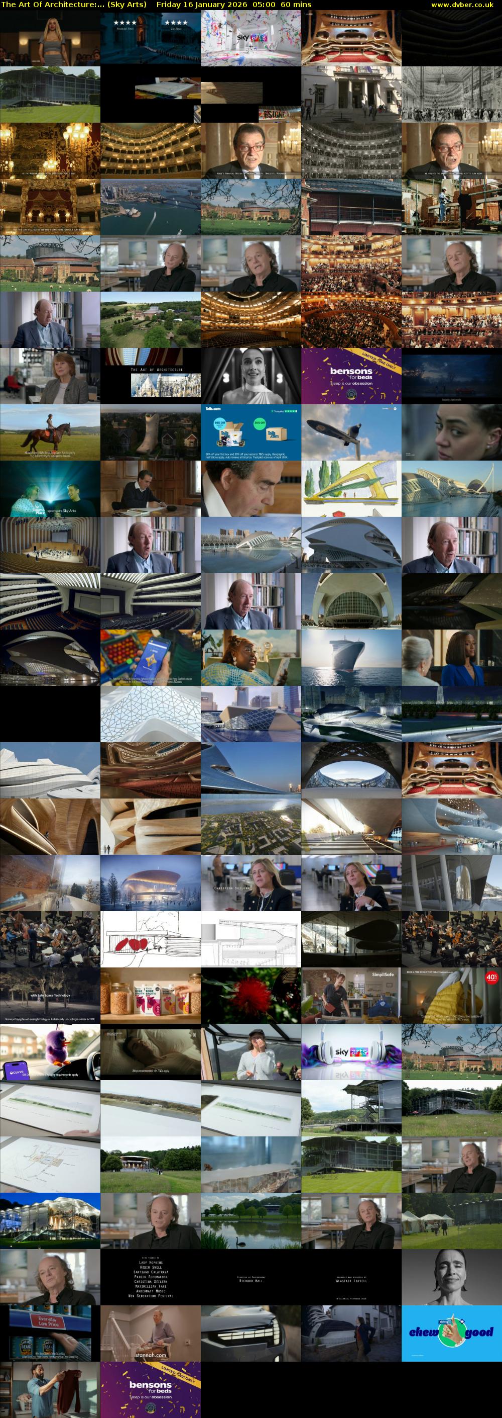 The Art Of Architecture:... (Sky Arts) Friday 16 January 2026 05:00 - 06:00