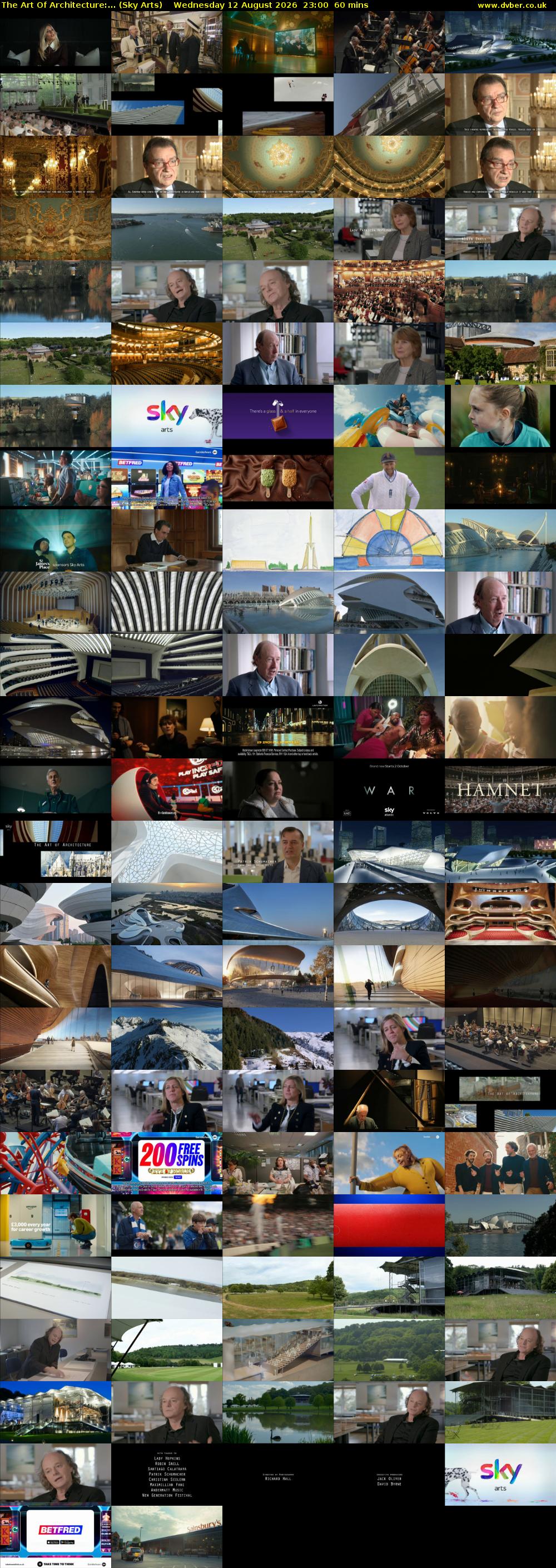 The Art Of Architecture:... (Sky Arts) Wednesday 12 August 2026 23:00 - 00:00