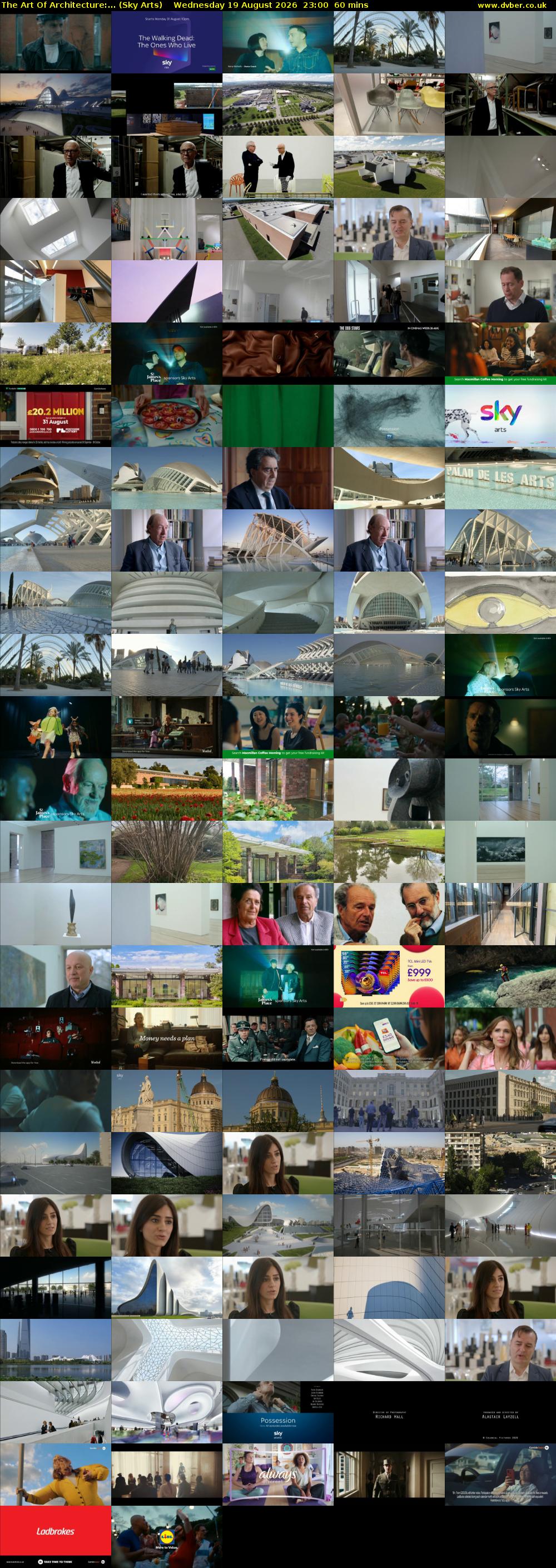 The Art Of Architecture:... (Sky Arts) Wednesday 19 August 2026 23:00 - 00:00