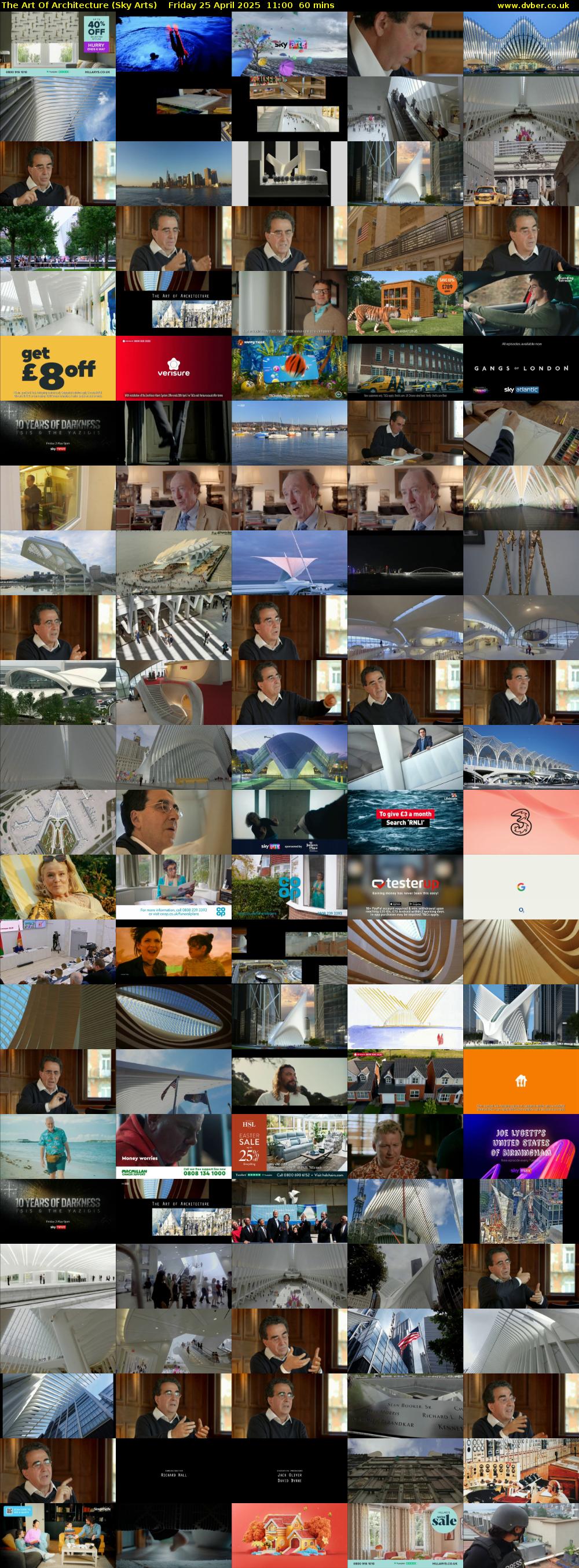 The Art Of Architecture (Sky Arts) Friday 25 April 2025 11:00 - 12:00