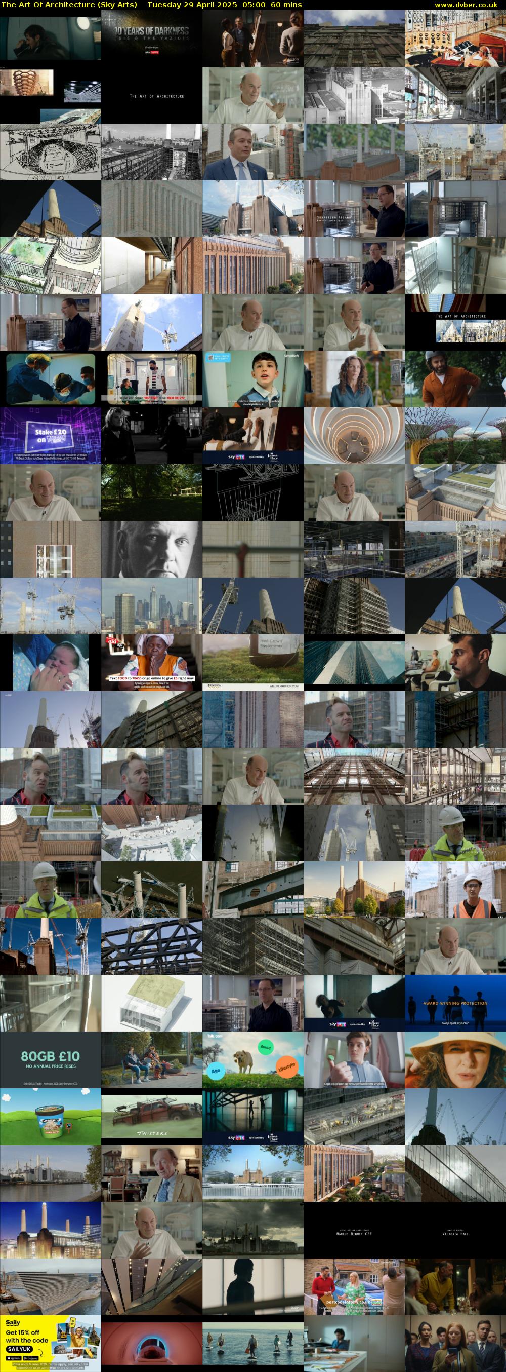 The Art Of Architecture (Sky Arts) Tuesday 29 April 2025 05:00 - 06:00