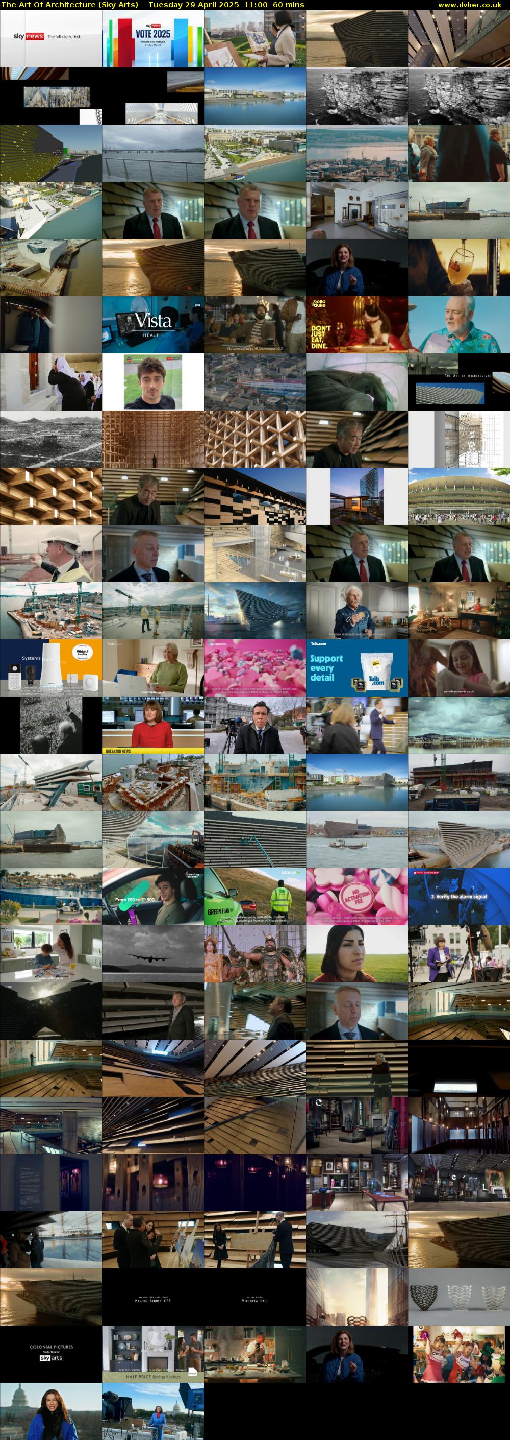 The Art Of Architecture (Sky Arts) Tuesday 29 April 2025 11:00 - 12:00