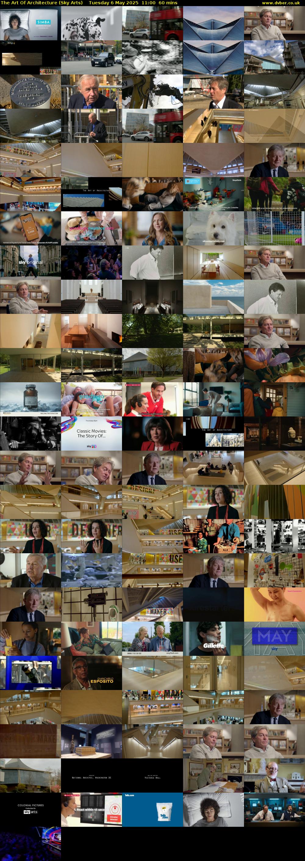 The Art Of Architecture (Sky Arts) Tuesday 6 May 2025 11:00 - 12:00
