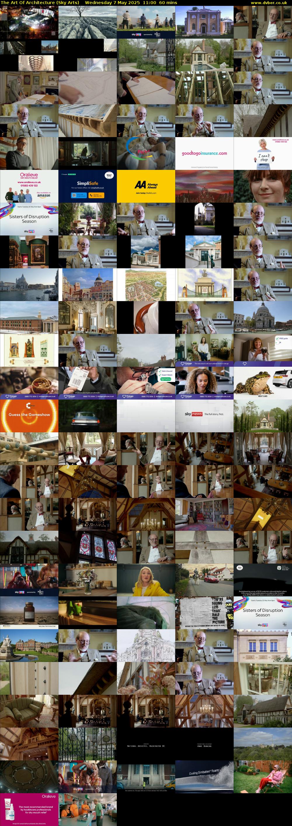 The Art Of Architecture (Sky Arts) Wednesday 7 May 2025 11:00 - 12:00