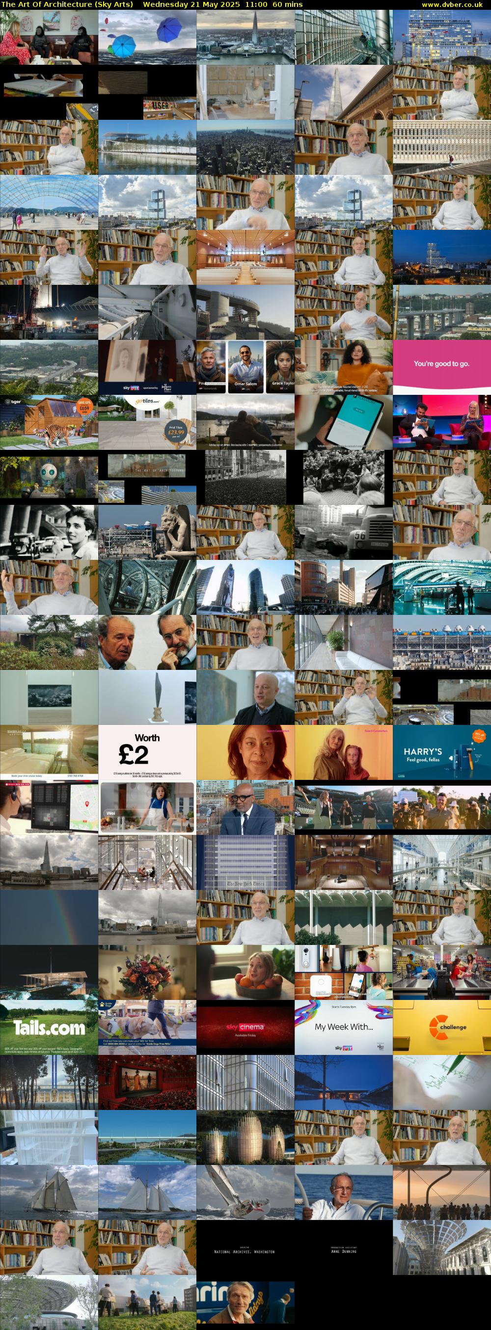 The Art Of Architecture (Sky Arts) Wednesday 21 May 2025 11:00 - 12:00