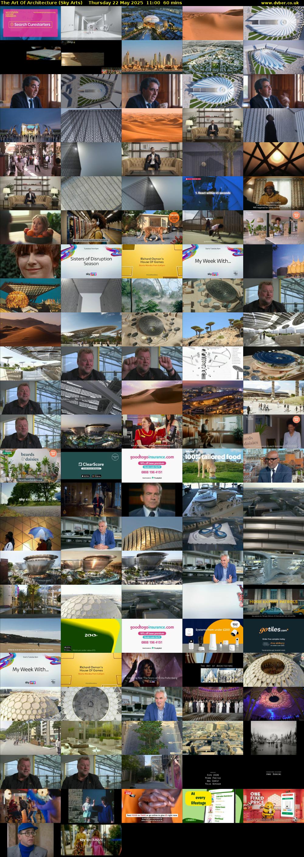 The Art Of Architecture (Sky Arts) Thursday 22 May 2025 11:00 - 12:00
