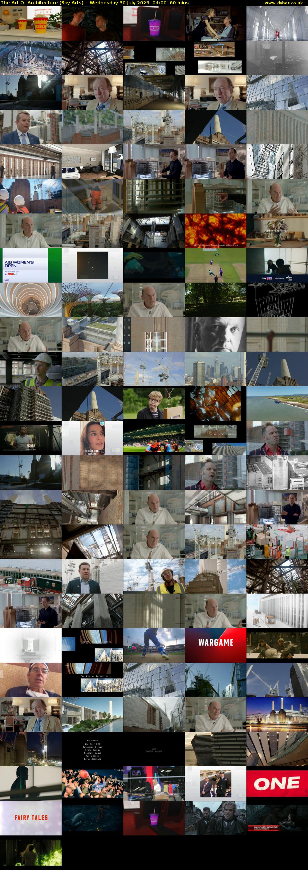 The Art Of Architecture (Sky Arts) Wednesday 30 July 2025 04:00 - 05:00