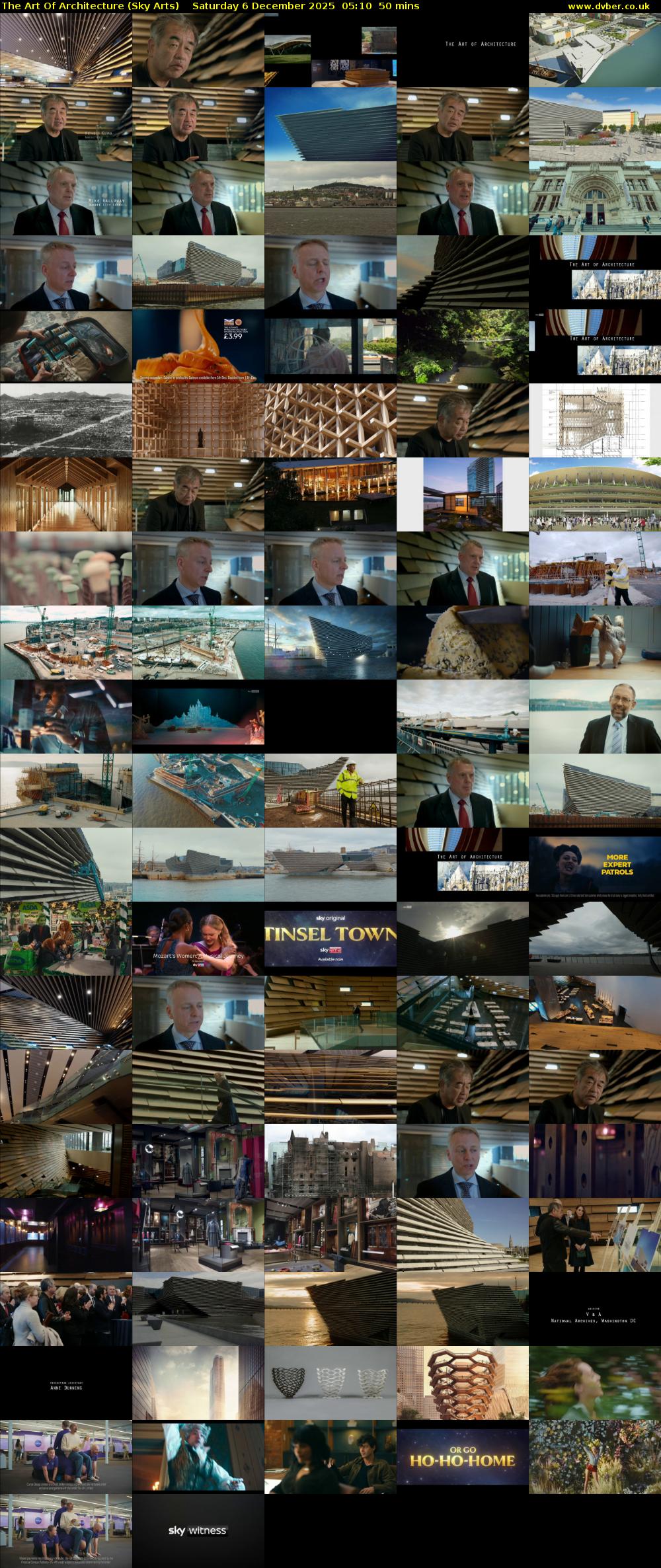 The Art Of Architecture (Sky Arts) Saturday 6 December 2025 05:10 - 06:00