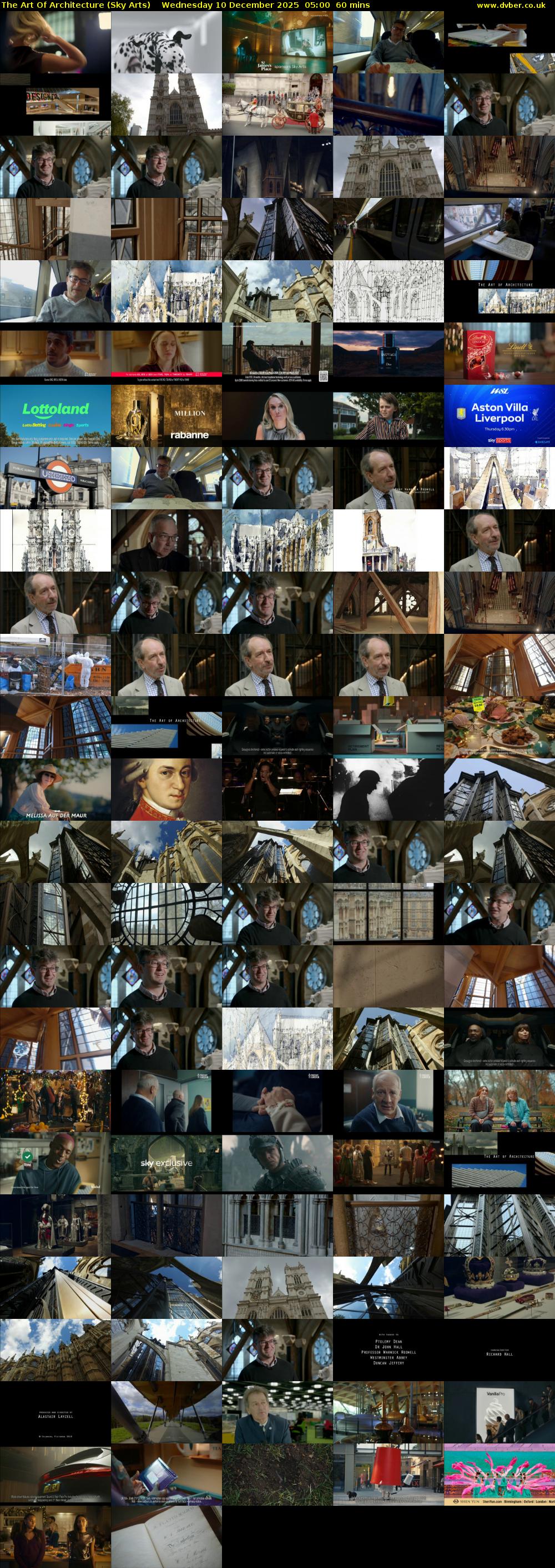 The Art Of Architecture (Sky Arts) Wednesday 10 December 2025 05:00 - 06:00