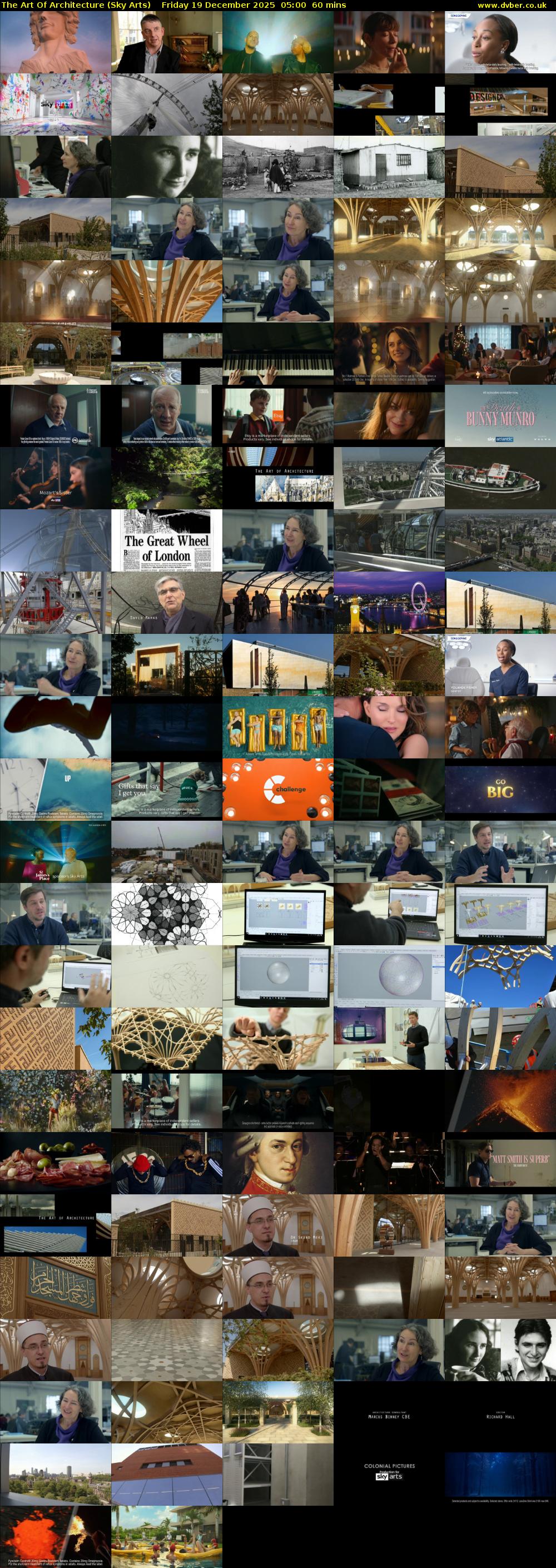 The Art Of Architecture (Sky Arts) Friday 19 December 2025 05:00 - 06:00