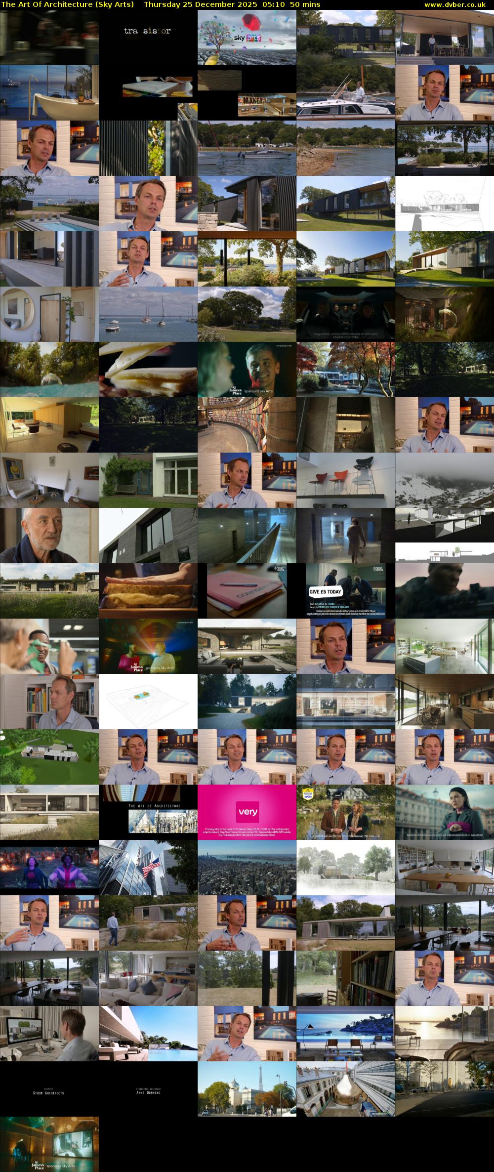The Art Of Architecture (Sky Arts) Thursday 25 December 2025 05:10 - 06:00