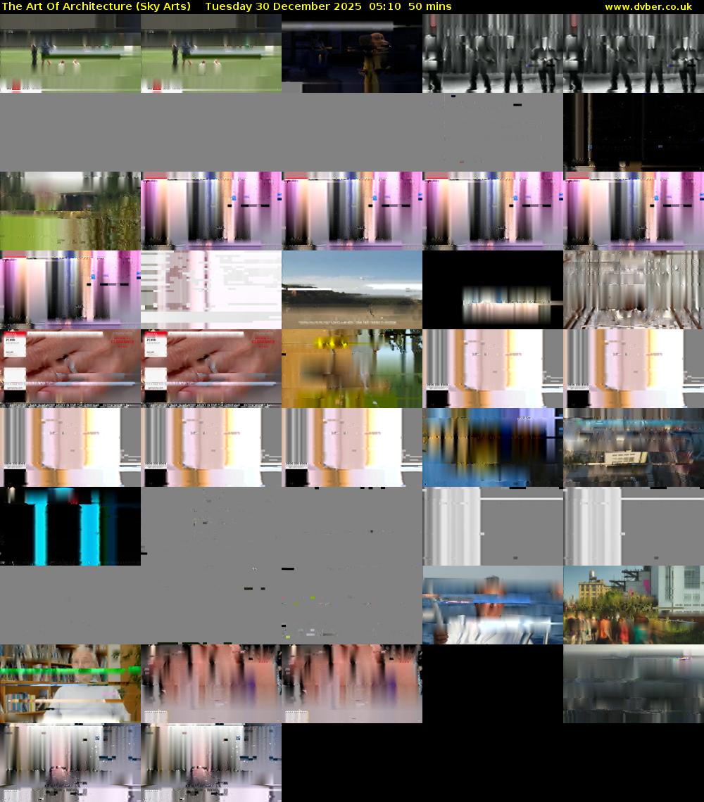 The Art Of Architecture (Sky Arts) Tuesday 30 December 2025 05:10 - 06:00