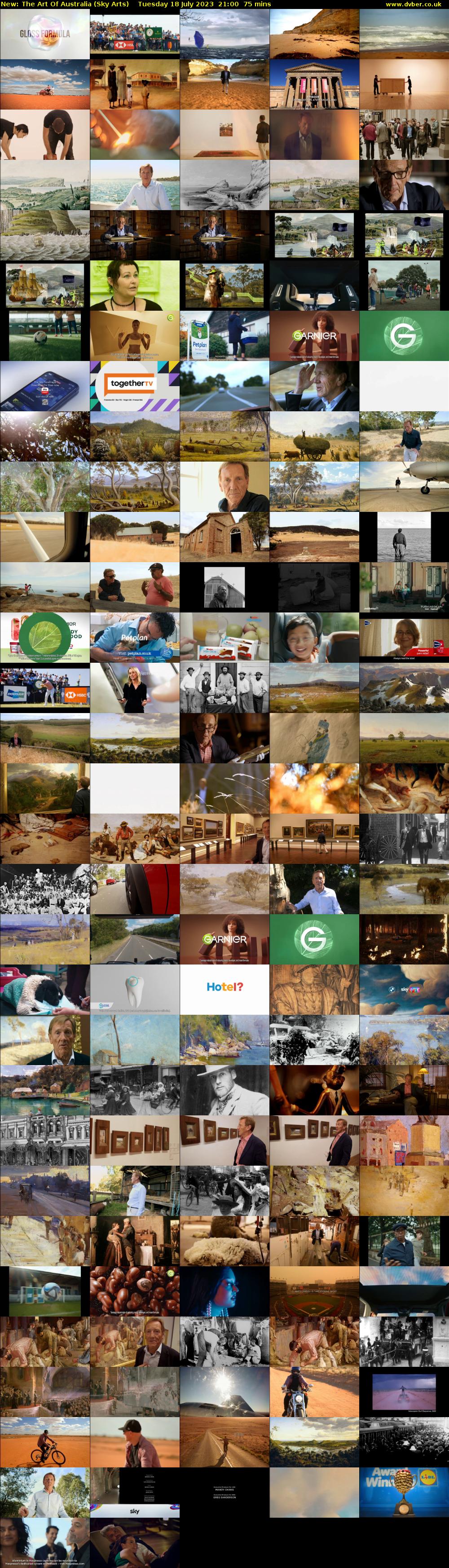 The Art Of Australia (Sky Arts) Tuesday 18 July 2023 21:00 - 22:15