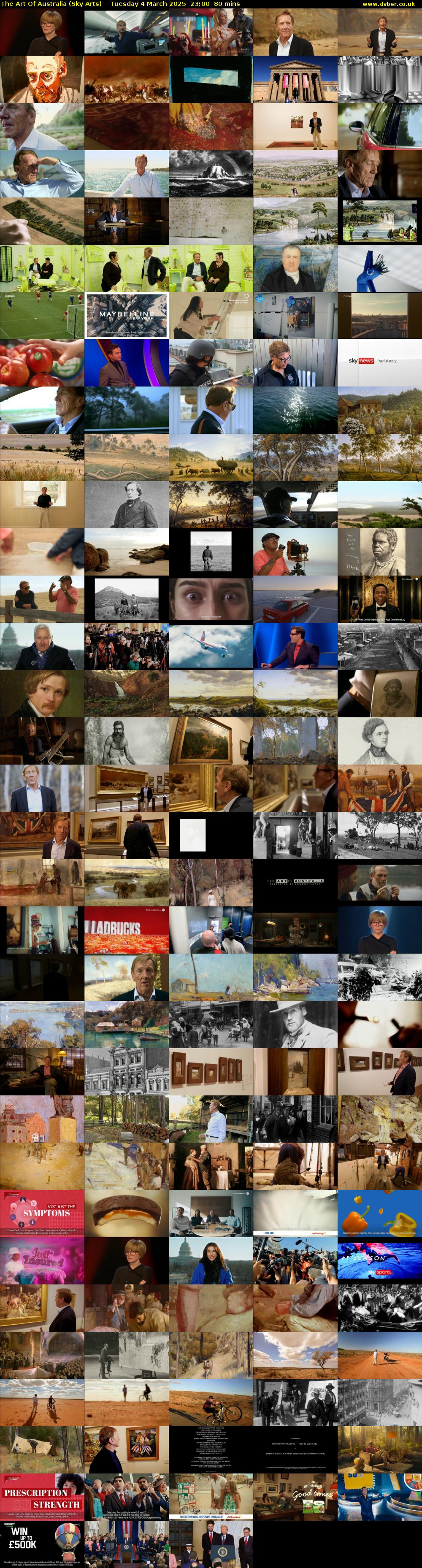 The Art Of Australia (Sky Arts) Tuesday 4 March 2025 23:00 - 00:20
