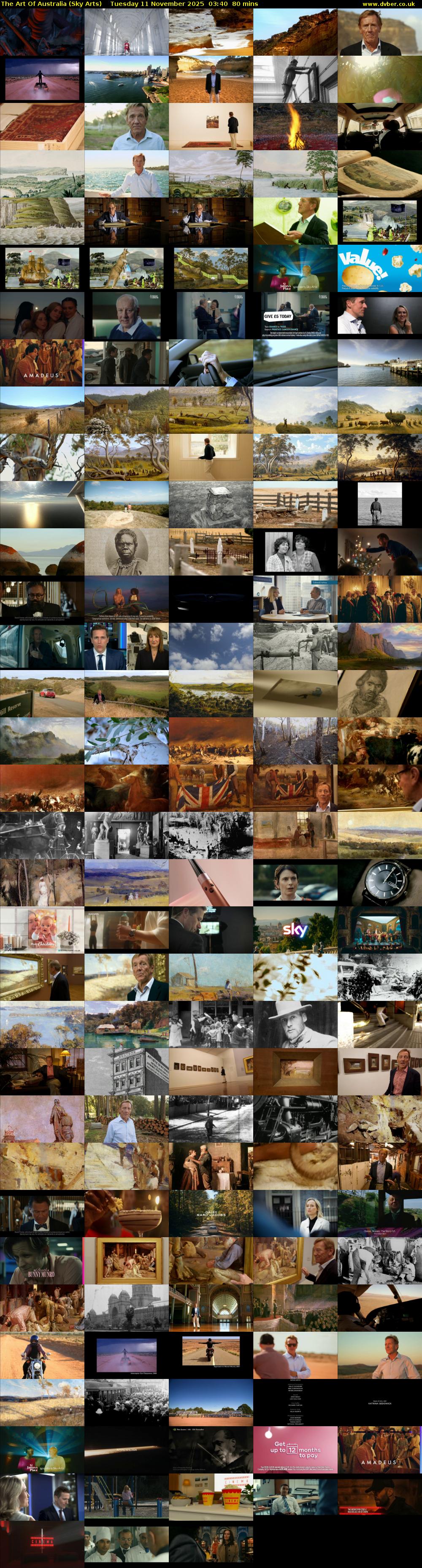 The Art Of Australia (Sky Arts) Tuesday 11 November 2025 03:40 - 05:00