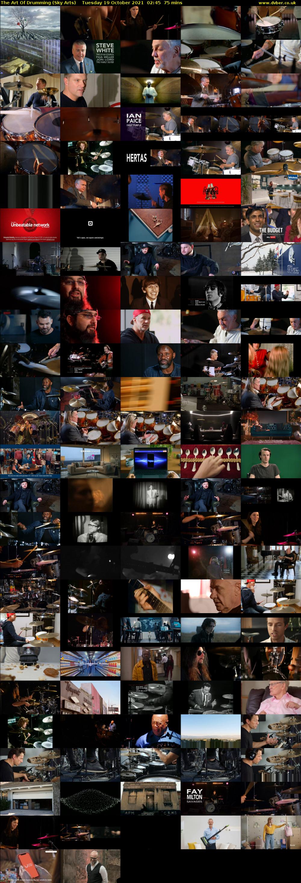 The Art Of Drumming (Sky Arts) Tuesday 19 October 2021 02:45 - 04:00
