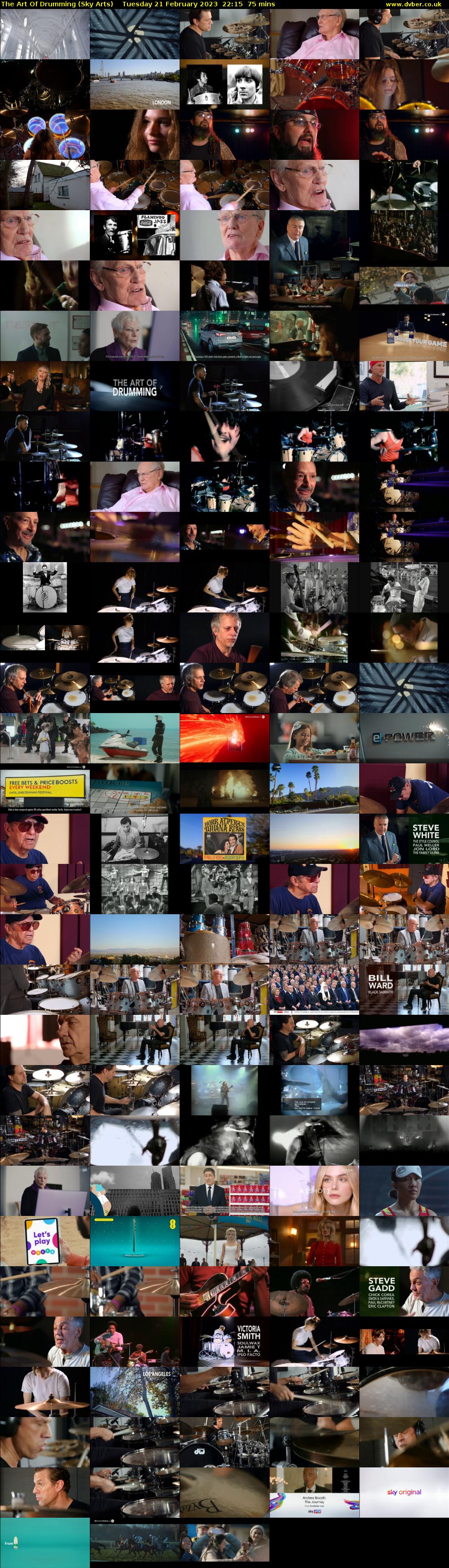 The Art Of Drumming (Sky Arts) Tuesday 21 February 2023 22:15 - 23:30