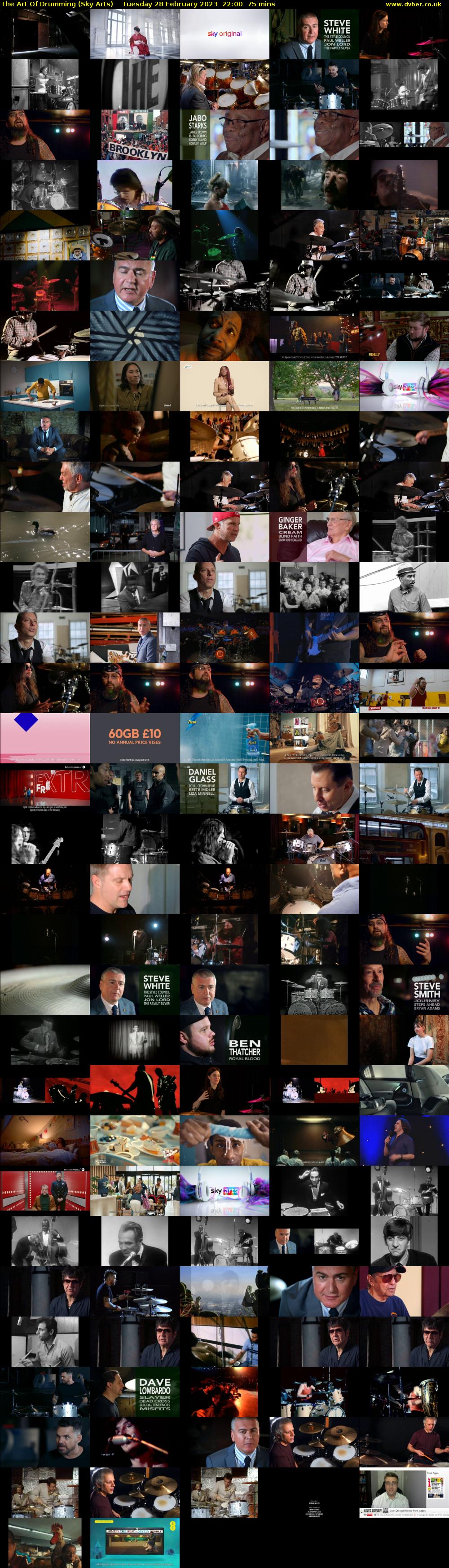 The Art Of Drumming (Sky Arts) Tuesday 28 February 2023 22:00 - 23:15