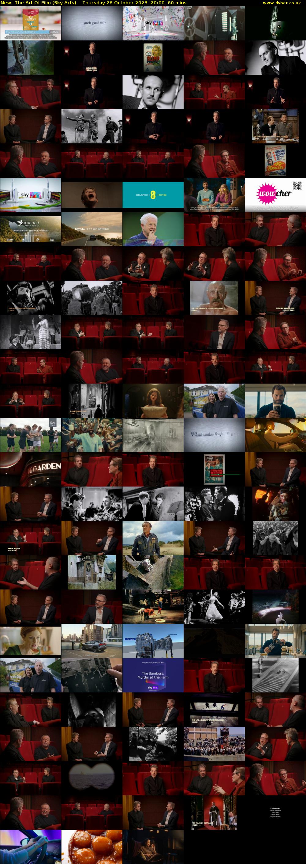 The Art Of Film (Sky Arts) Thursday 26 October 2023 20:00 - 21:00