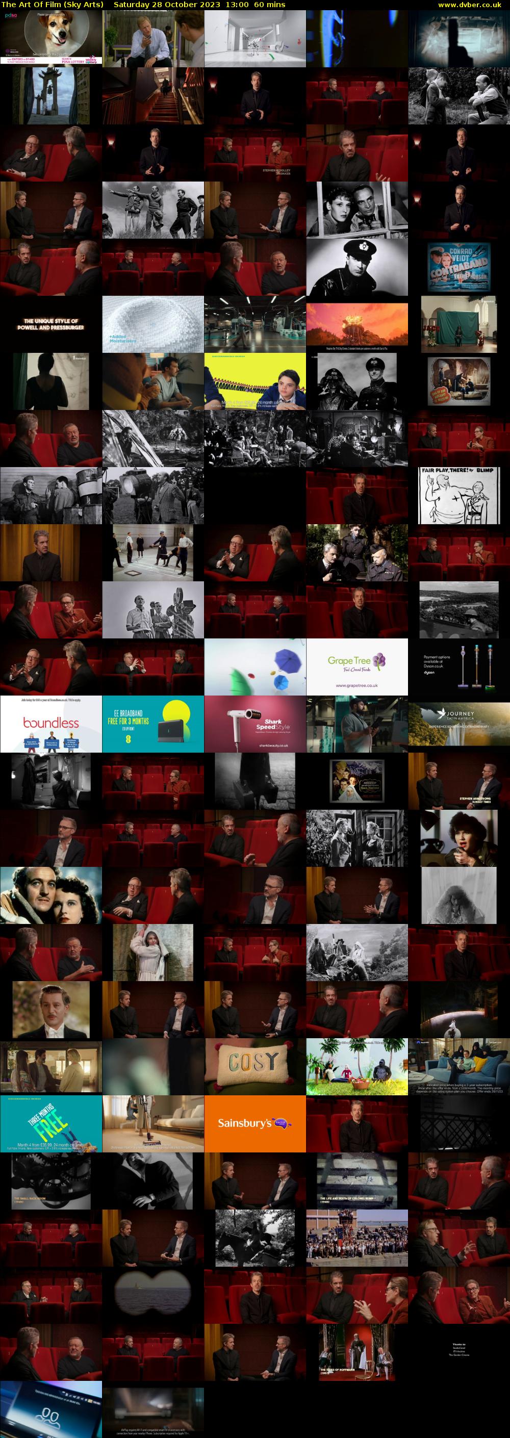 The Art Of Film (Sky Arts) Saturday 28 October 2023 13:00 - 14:00