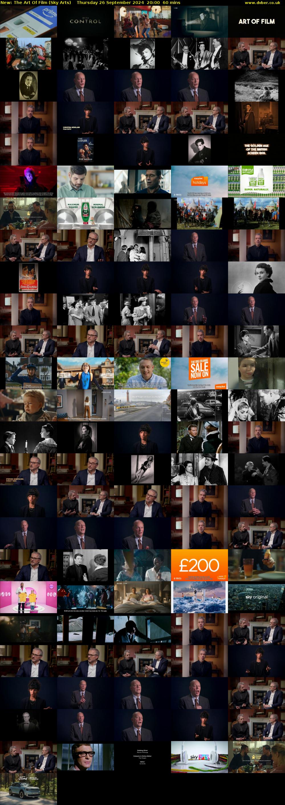 The Art Of Film (Sky Arts) Thursday 26 September 2024 20:00 - 21:00