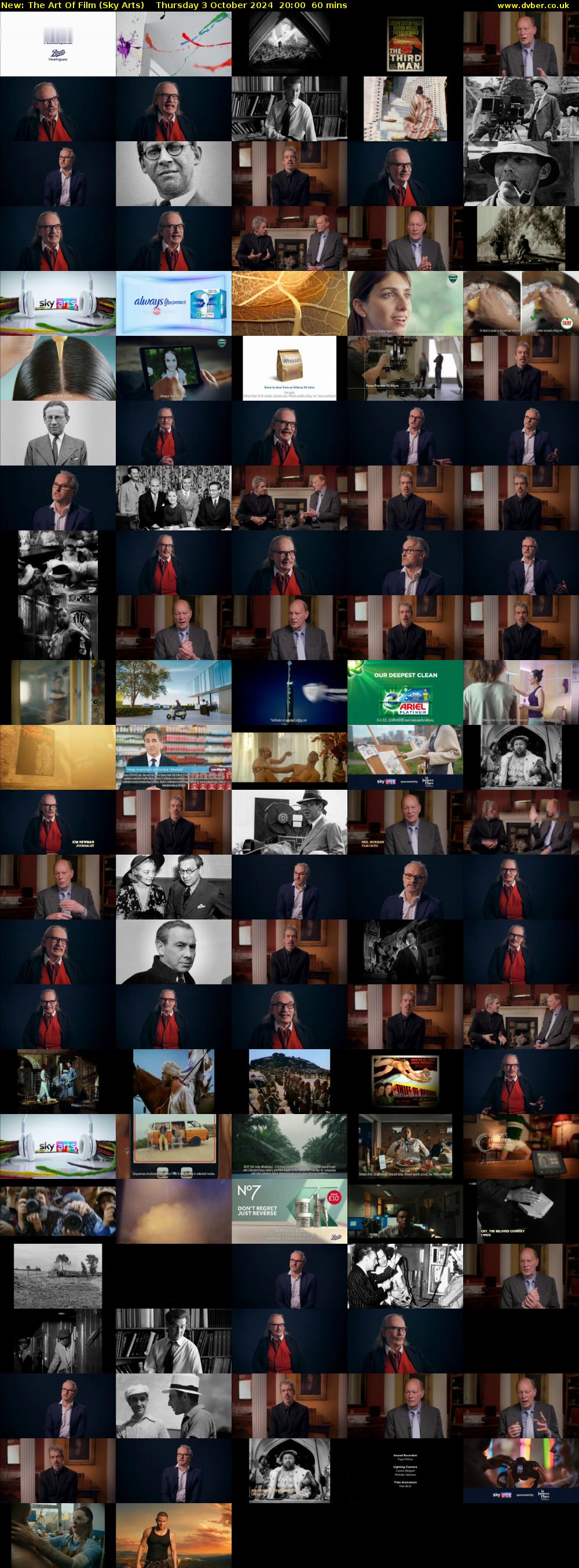The Art Of Film (Sky Arts) Thursday 3 October 2024 20:00 - 21:00