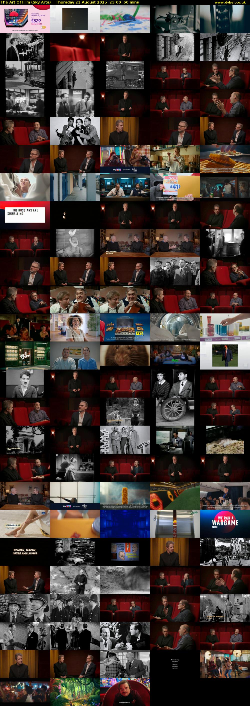 The Art Of Film (Sky Arts) Thursday 21 August 2025 23:00 - 00:00