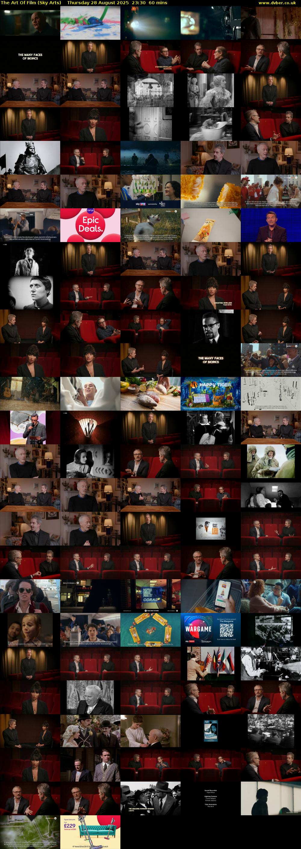 The Art Of Film (Sky Arts) Thursday 28 August 2025 23:30 - 00:30