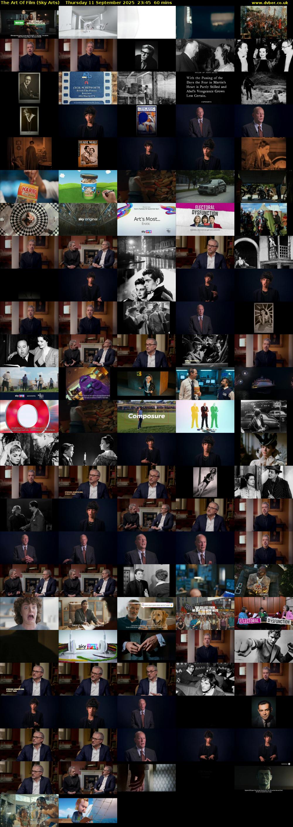 The Art Of Film (Sky Arts) Thursday 11 September 2025 23:45 - 00:45