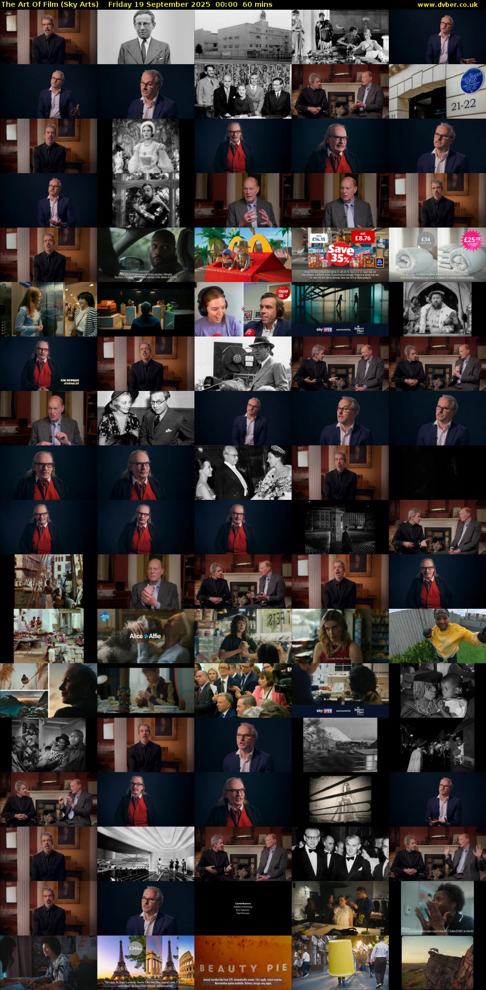The Art Of Film (Sky Arts) Friday 19 September 2025 00:00 - 01:00