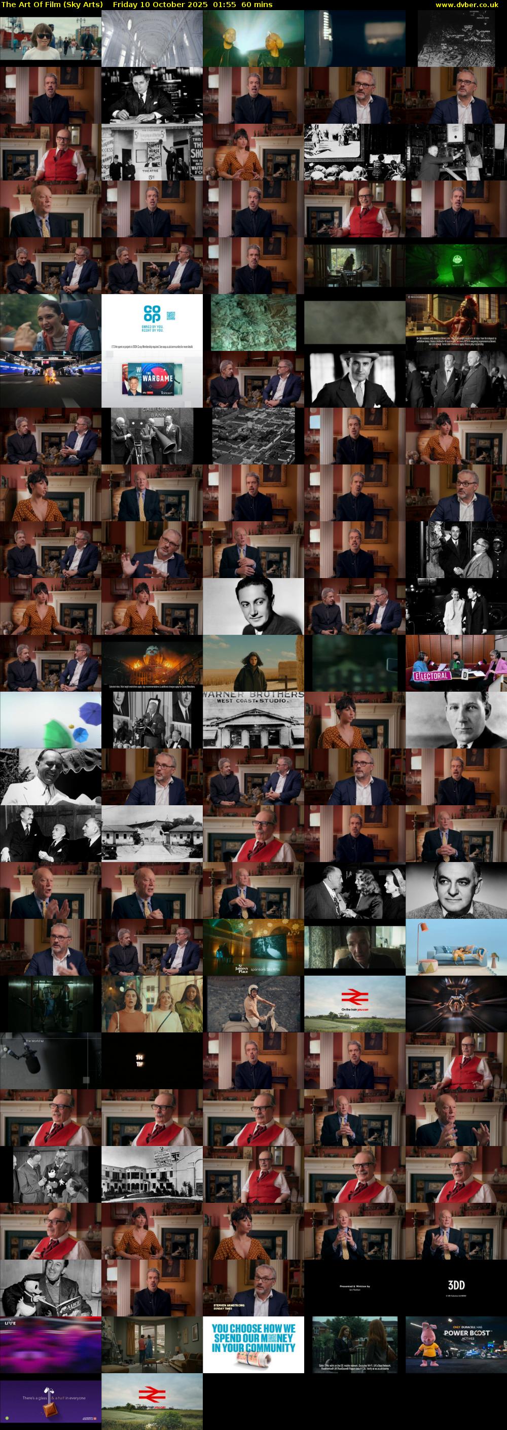 The Art Of Film (Sky Arts) Friday 10 October 2025 01:55 - 02:55