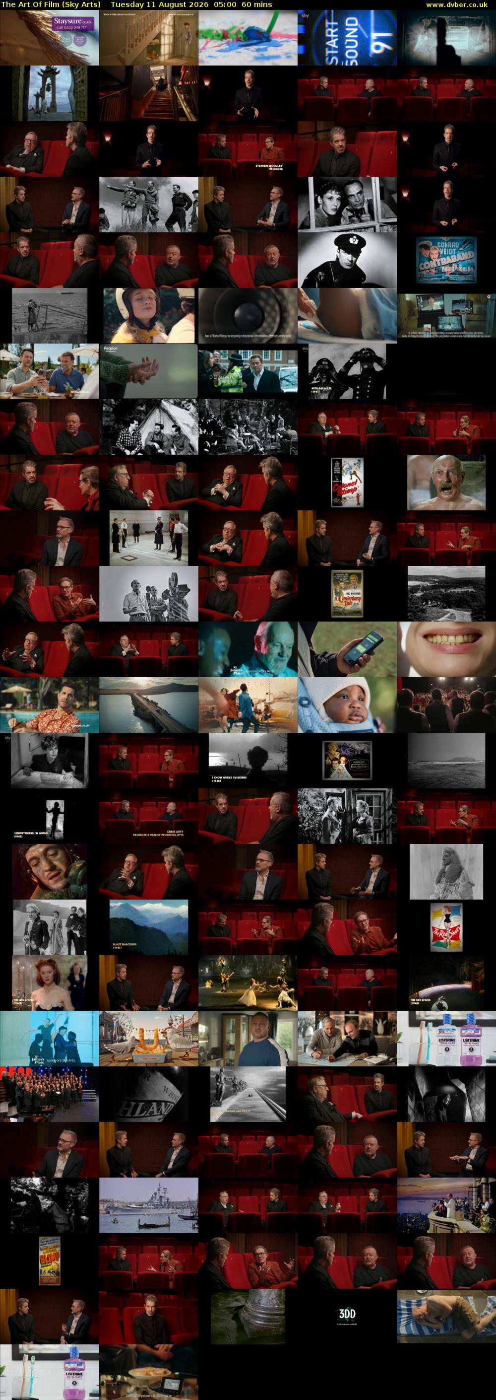 The Art Of Film (Sky Arts) Tuesday 11 August 2026 05:00 - 06:00