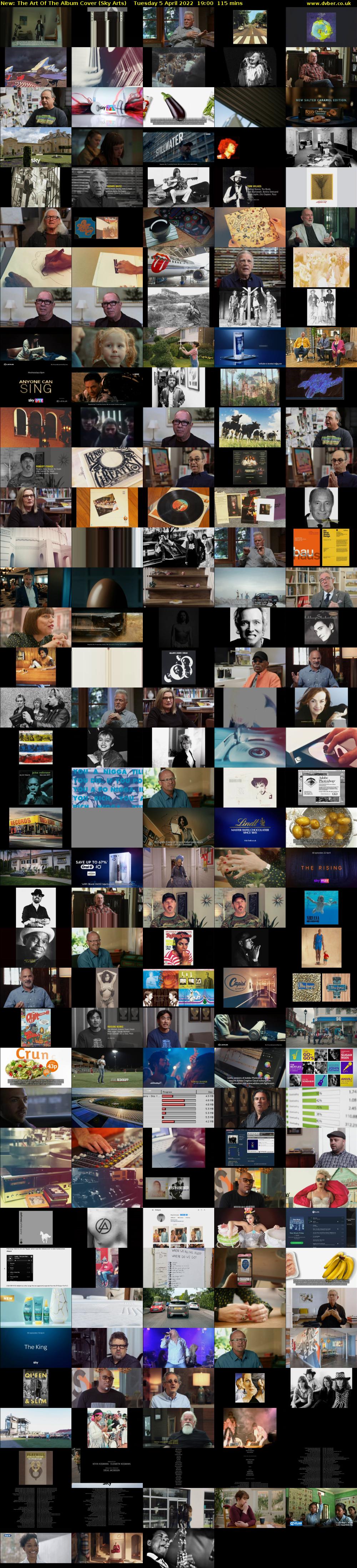 The Art Of The Album Cover (Sky Arts) Tuesday 5 April 2022 19:00 - 20:55