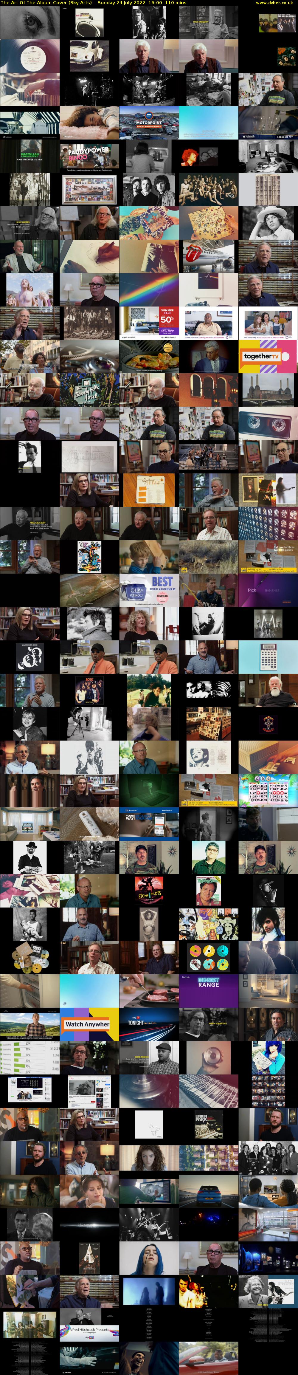 The Art Of The Album Cover (Sky Arts) Sunday 24 July 2022 16:00 - 17:50