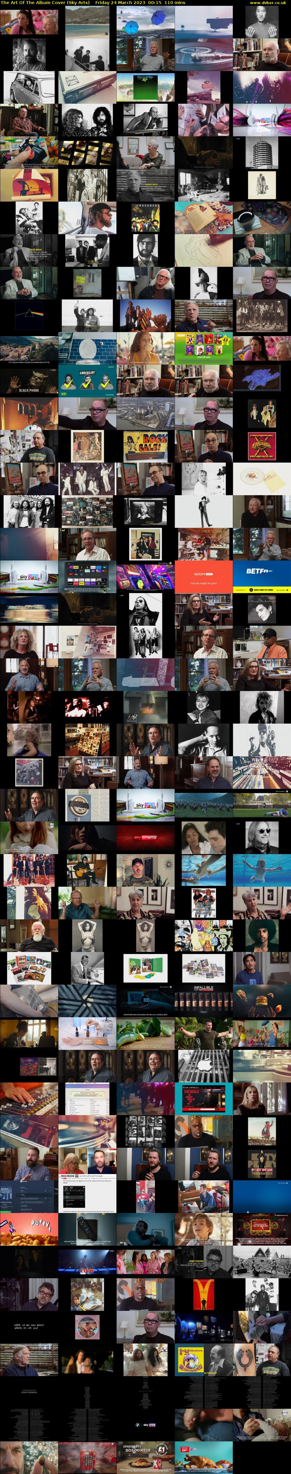 The Art Of The Album Cover (Sky Arts) Friday 24 March 2023 00:15 - 02:05
