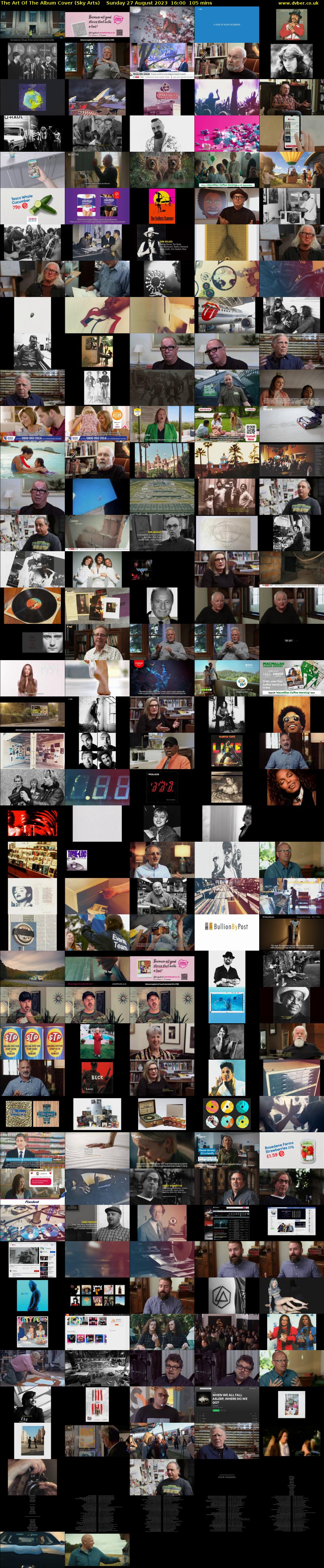 The Art Of The Album Cover (Sky Arts) Sunday 27 August 2023 16:00 - 17:45