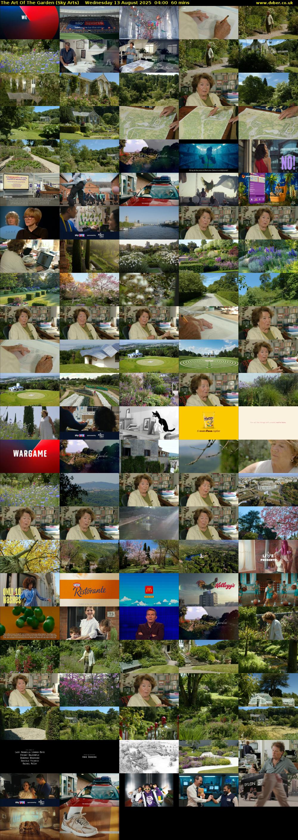 The Art Of The Garden (Sky Arts) Wednesday 13 August 2025 04:00 - 05:00