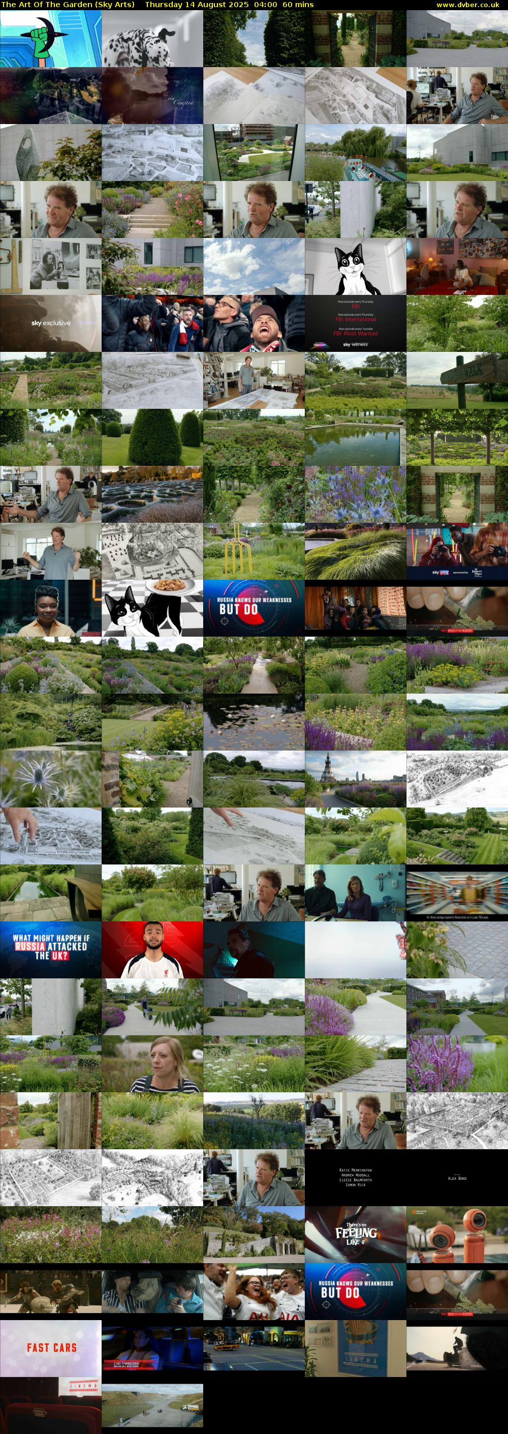 The Art Of The Garden (Sky Arts) Thursday 14 August 2025 04:00 - 05:00