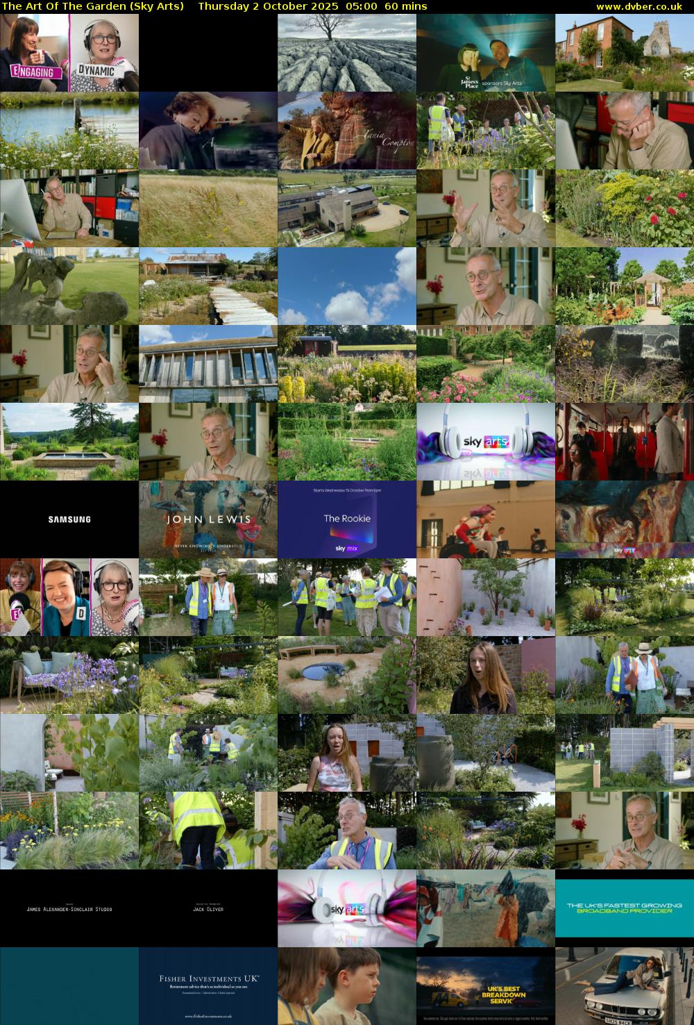 The Art Of The Garden (Sky Arts) Thursday 2 October 2025 05:00 - 06:00