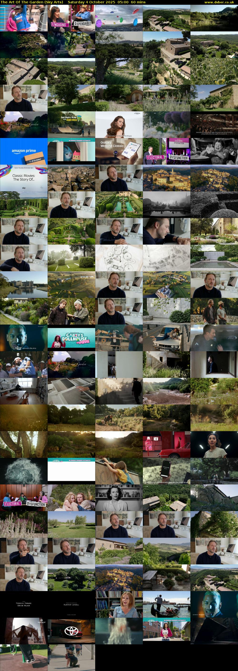 The Art Of The Garden (Sky Arts) Saturday 4 October 2025 05:00 - 06:00