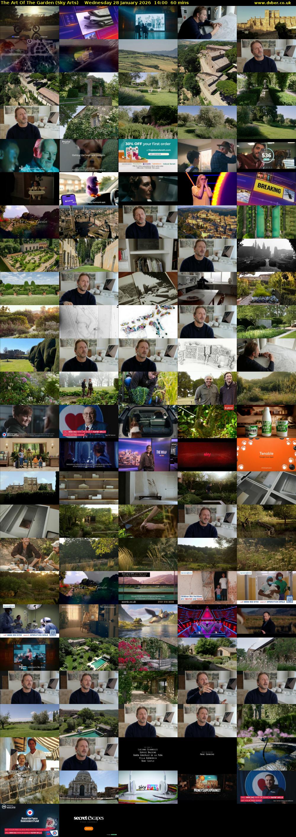 The Art Of The Garden (Sky Arts) Wednesday 28 January 2026 14:00 - 15:00