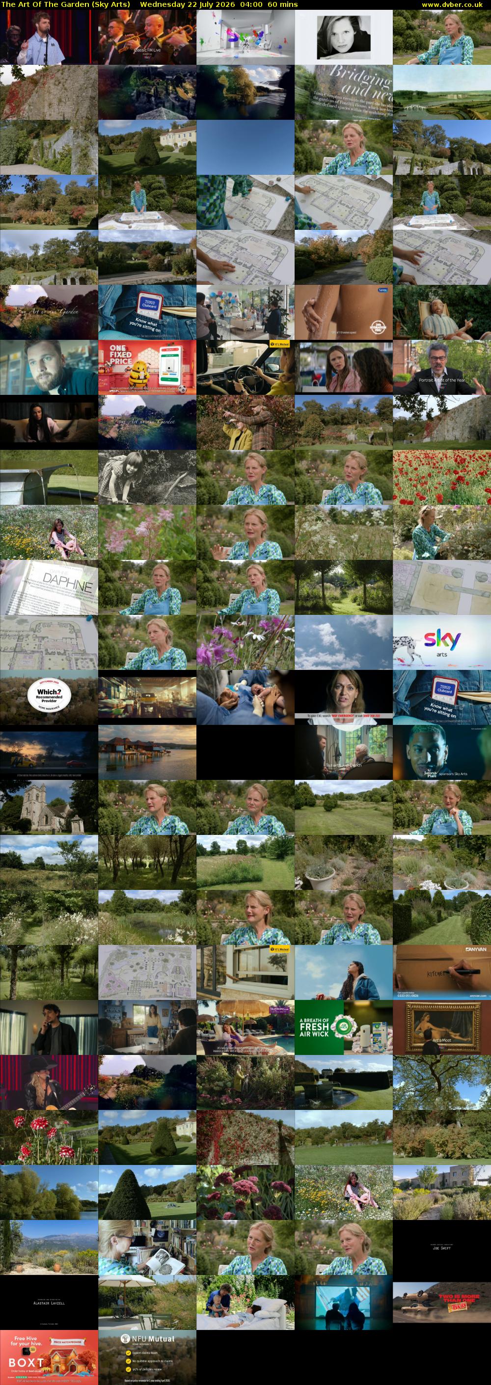 The Art Of The Garden (Sky Arts) Wednesday 22 July 2026 04:00 - 05:00
