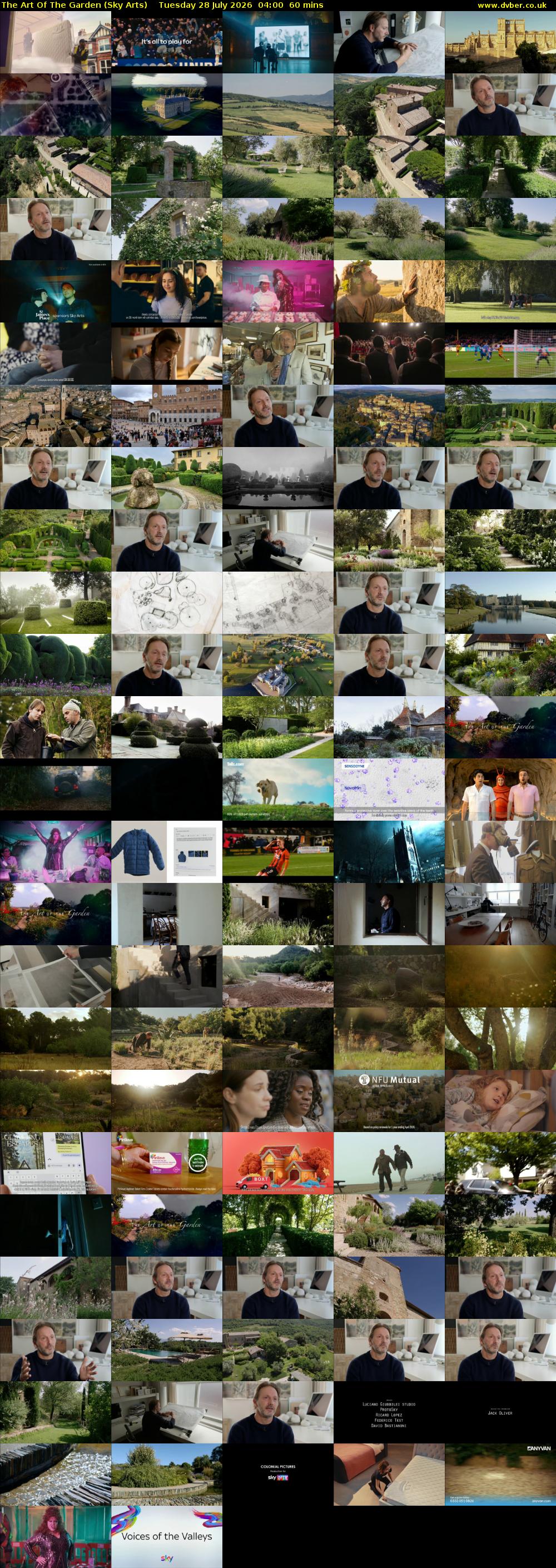 The Art Of The Garden (Sky Arts) Tuesday 28 July 2026 04:00 - 05:00