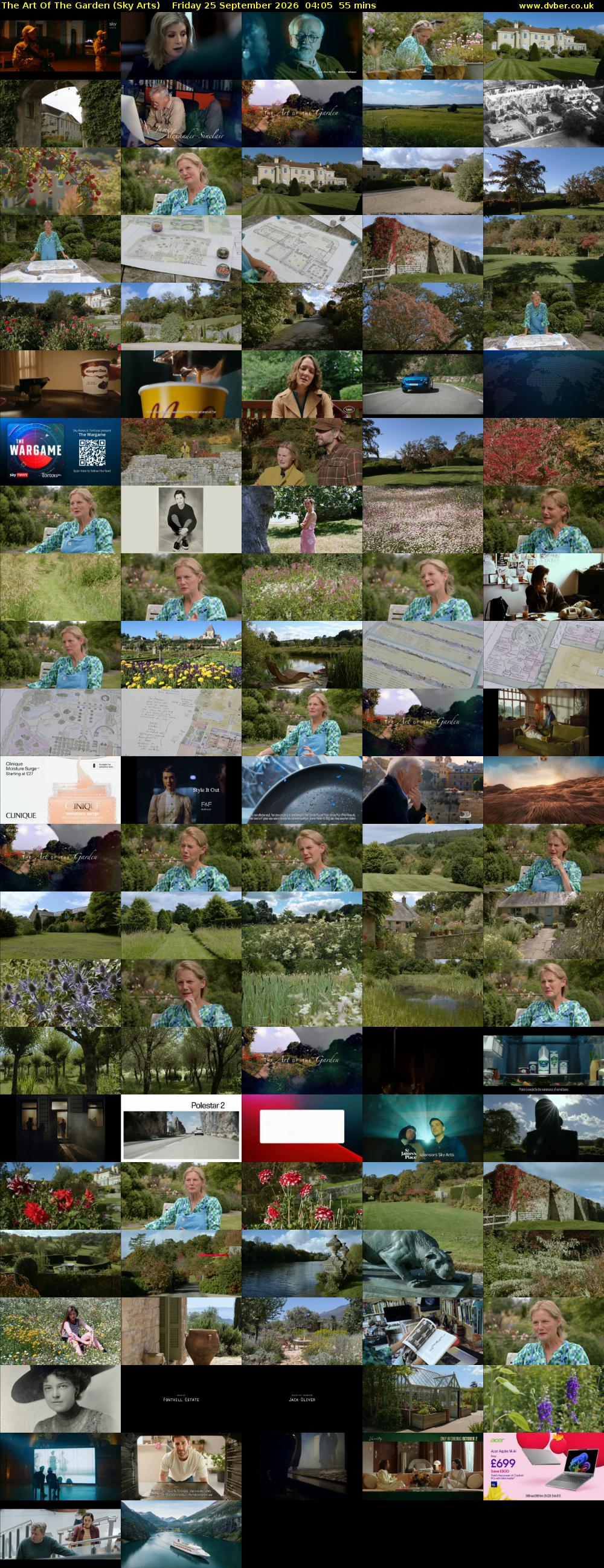 The Art Of The Garden (Sky Arts) Friday 25 September 2026 04:05 - 05:00