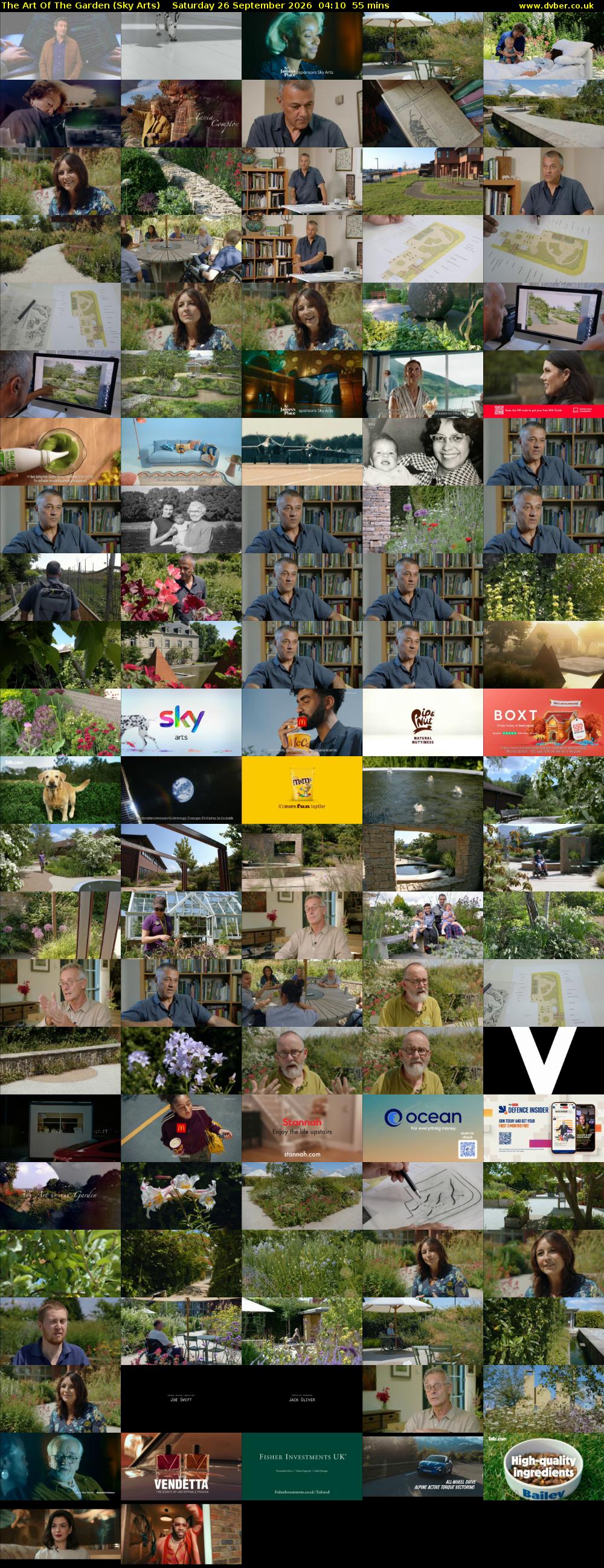 The Art Of The Garden (Sky Arts) Saturday 26 September 2026 04:10 - 05:05