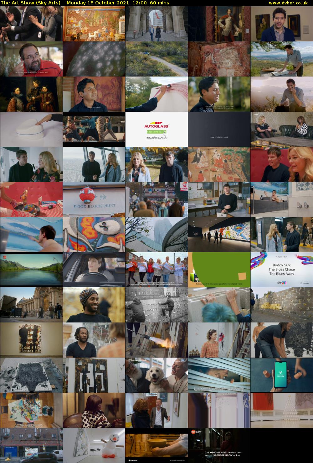 The Art Show (Sky Arts) Monday 18 October 2021 12:00 - 13:00