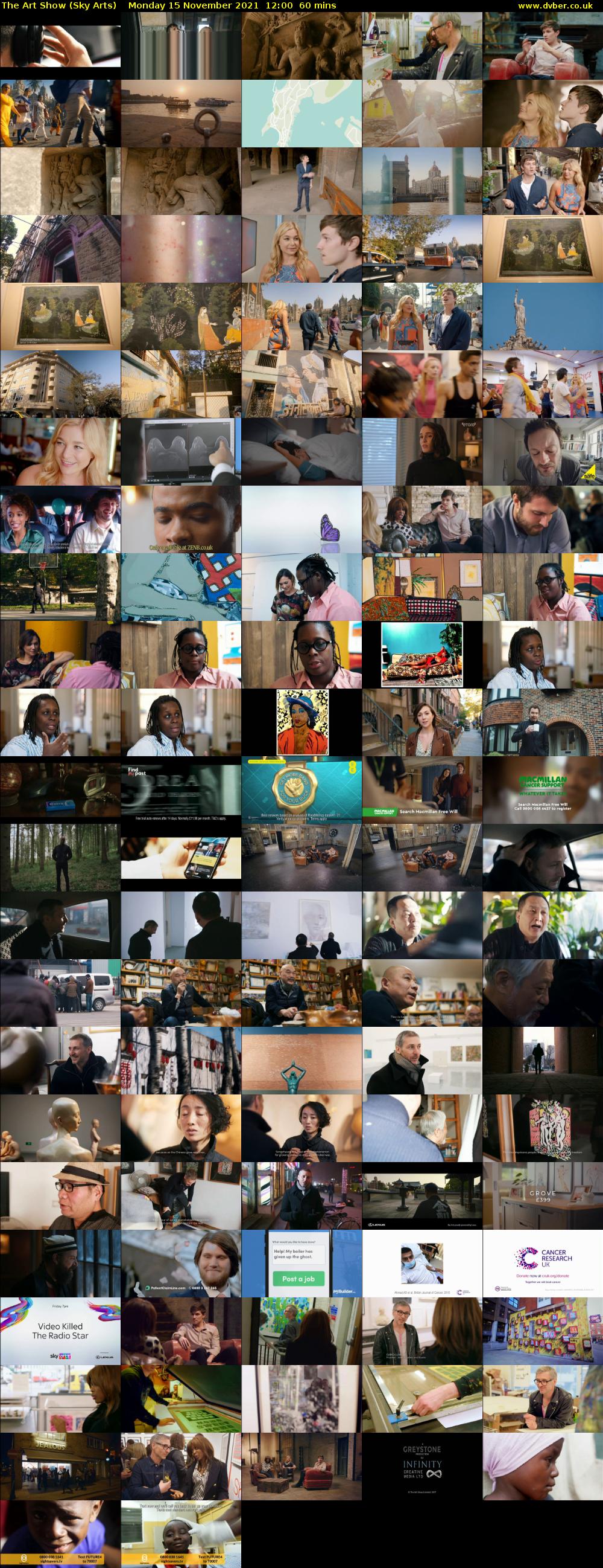 The Art Show (Sky Arts) Monday 15 November 2021 12:00 - 13:00